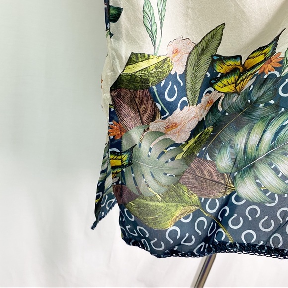 Johnny Was Abina Blouse Silk Floral Ling Sleeve 2X - Picture 8 of 14